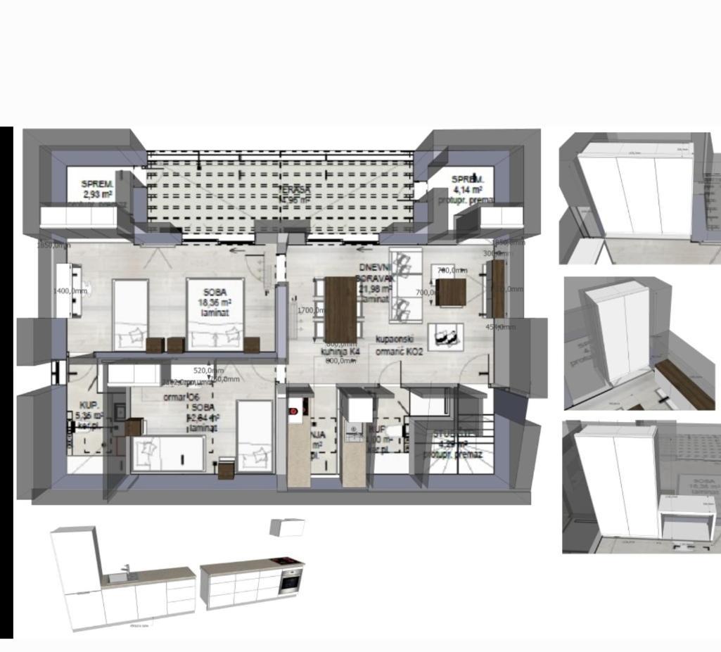 Villa Aquamarine Apartments Novalja Exteriör bild
